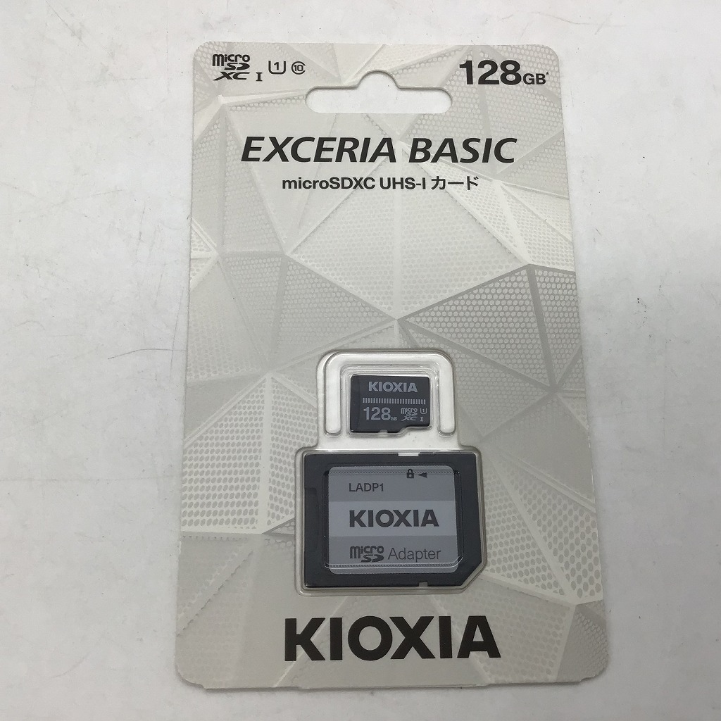 #7393 新品未開封 KIOXIA キオクシア EXCERIA BASIC 128GB micro SDXC UHS-Iカード マイクロSDカード KCA-MC128GS アダプター付拍卖