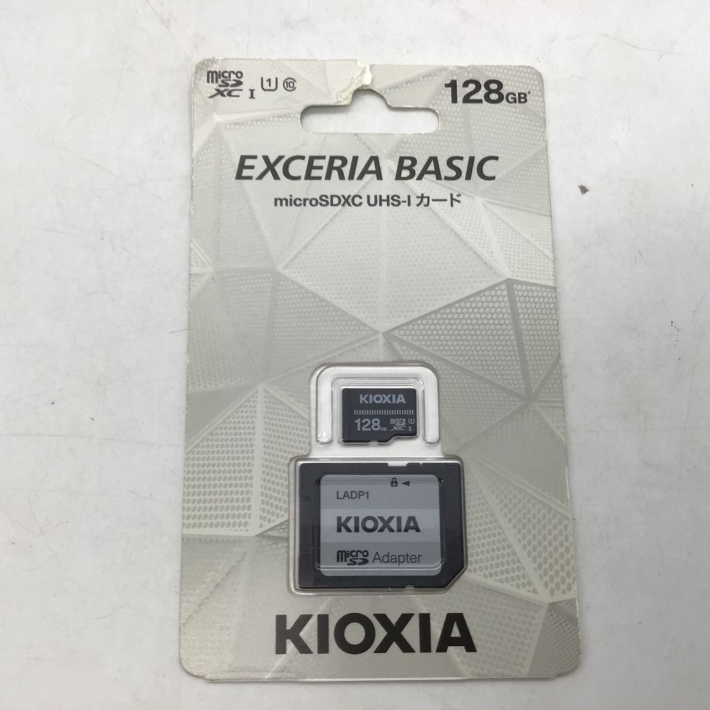 #7396 新品未開封 KIOXIA キオクシア EXCERIA BASIC 128GB micro SDXC UHS-Iカード マイクロSDカード KCA-MC128GS アダプター付拍卖