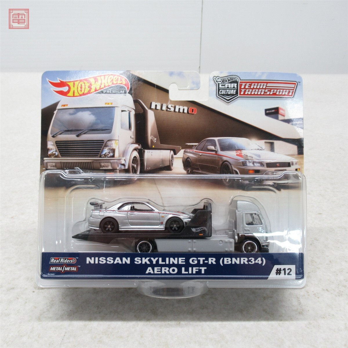未開封 ホットウィール プレミアム チームトランスポート #12 日産 スカイライン GT-R BNR34 AERO LIFT Hot Wheels【10拍卖