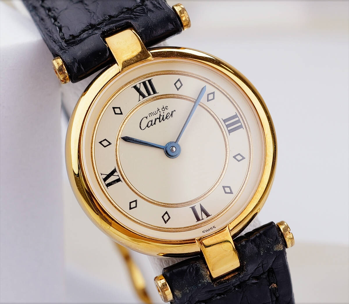 カルティエ マスト ヴァンドーム ゴールドリング ローマン SM Cartier 拍卖