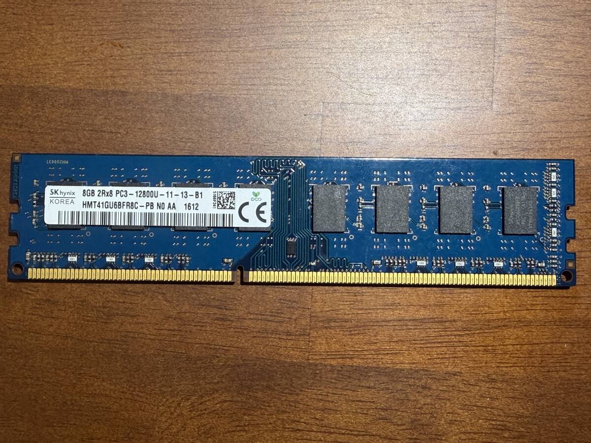 【1600MHz動作OK】 DDR3-1600 8GB PC3-12800U SKhynix HMT41GU6BFR8C拍卖