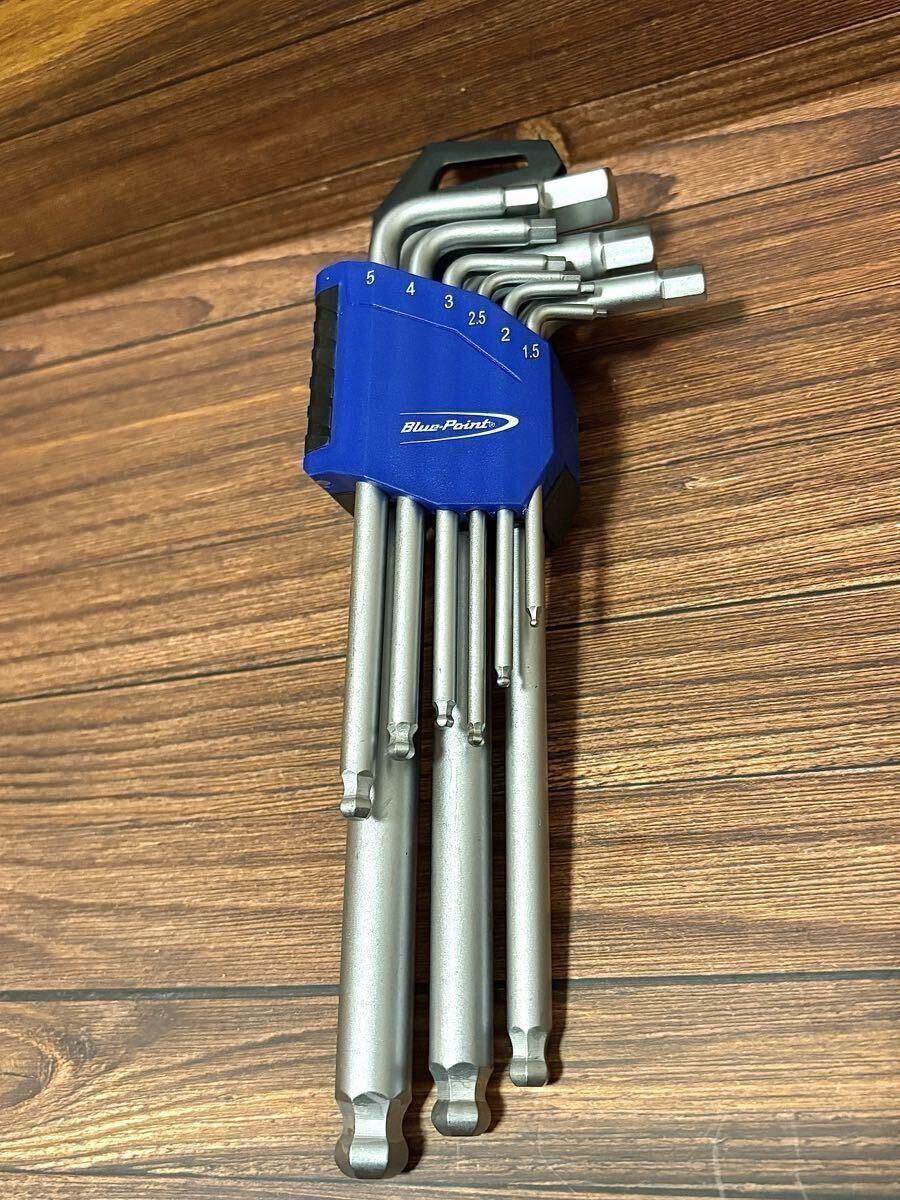ブルーポイント スナップオン snap-on 【ボールポイント】六角レンチ 1.5mm〜10mm 9本 専用ホルダー付き拍卖