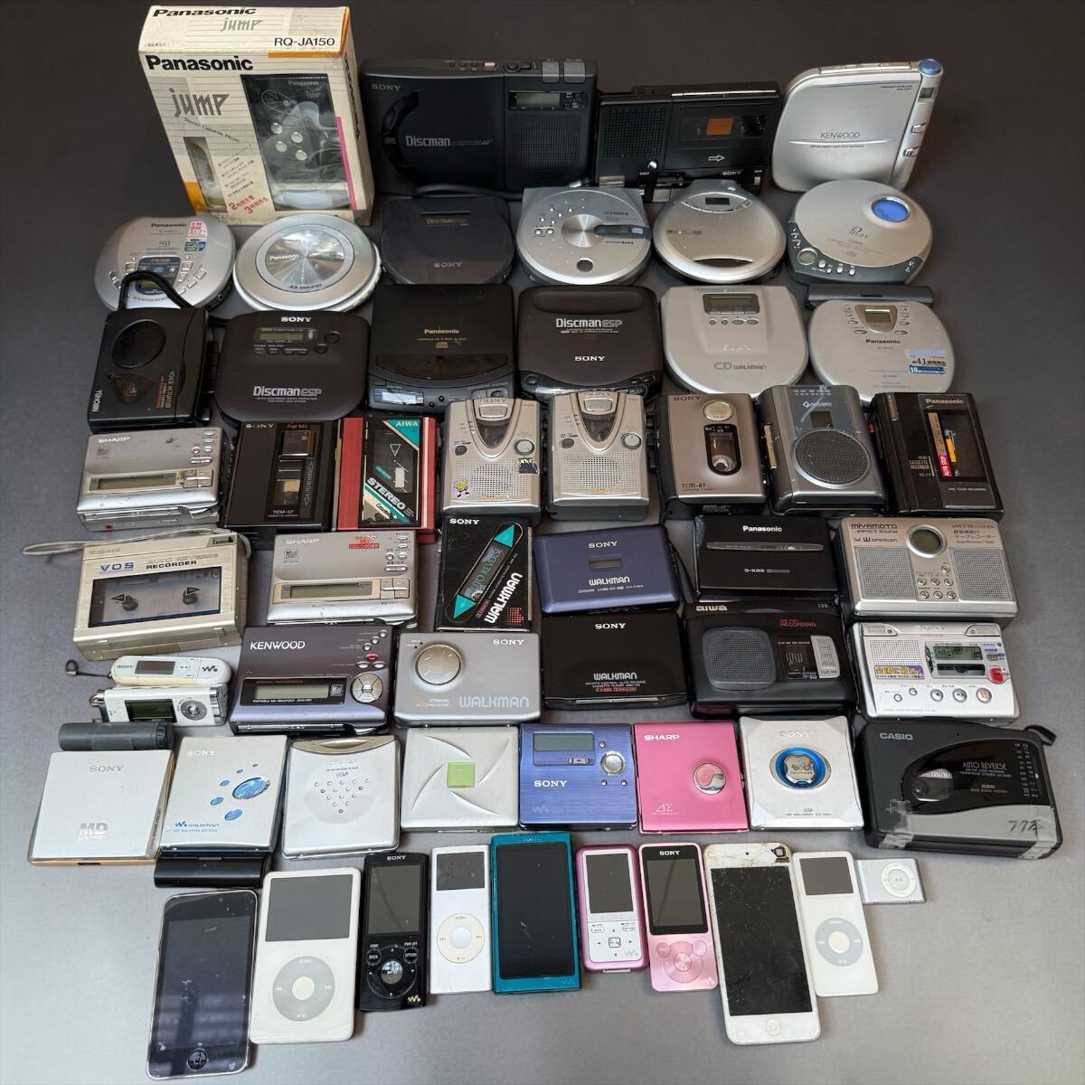 S-17◆1円〜◆50個以上◆ウォークマン ポータブルプレーヤーまとめ カセット MD CD SONY AIWA Panasonic WALKMAN MP3 iPod WM-102 HS-P55A拍卖