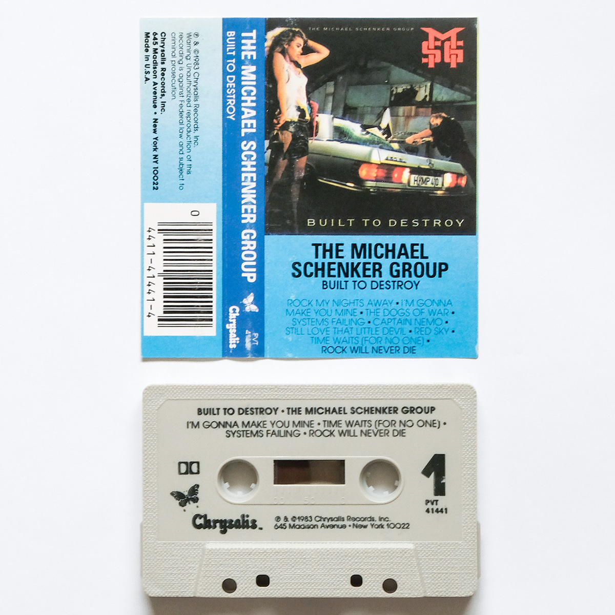 《US版カセットテープ》The Michael Schenker Group●Built to Destroy●マイケル シェンカー拍卖