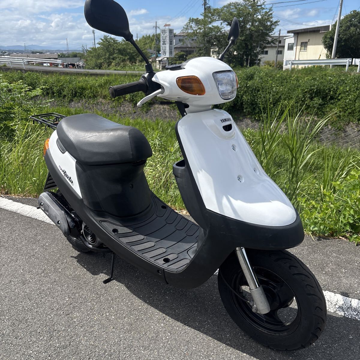 YAMAHA アプリオ タイプ2 4LV 書類有 セル始動 実働 2スト 車体 赤ファン拍卖