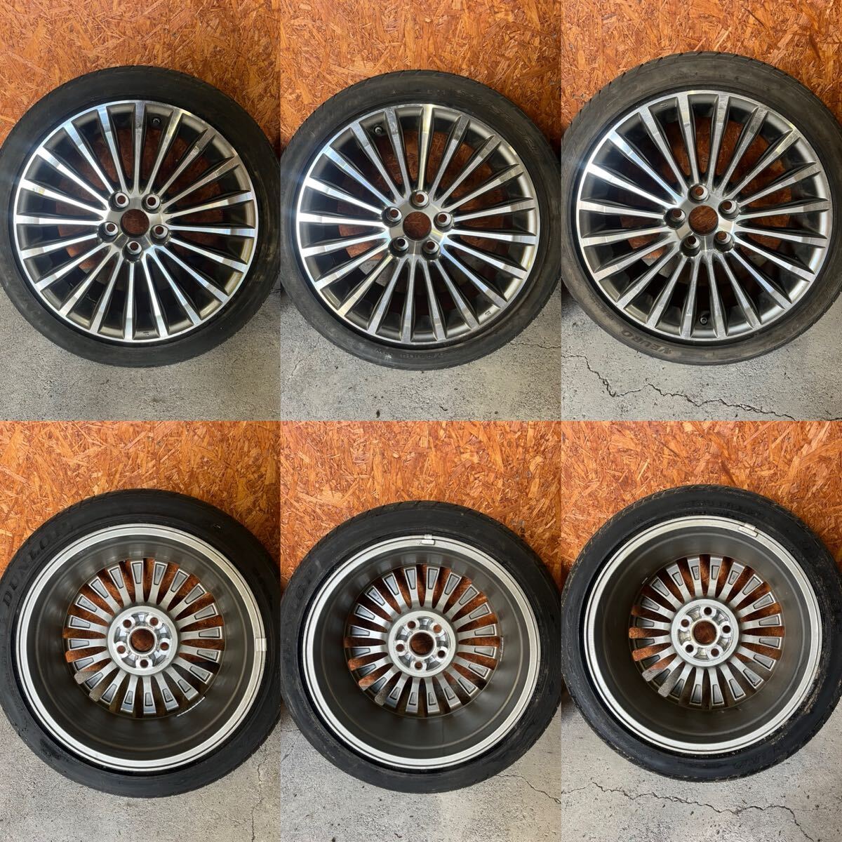 3本出品 クラウン マジェスタ アルミホイール 18×8J タイヤ 225 45R18拍卖