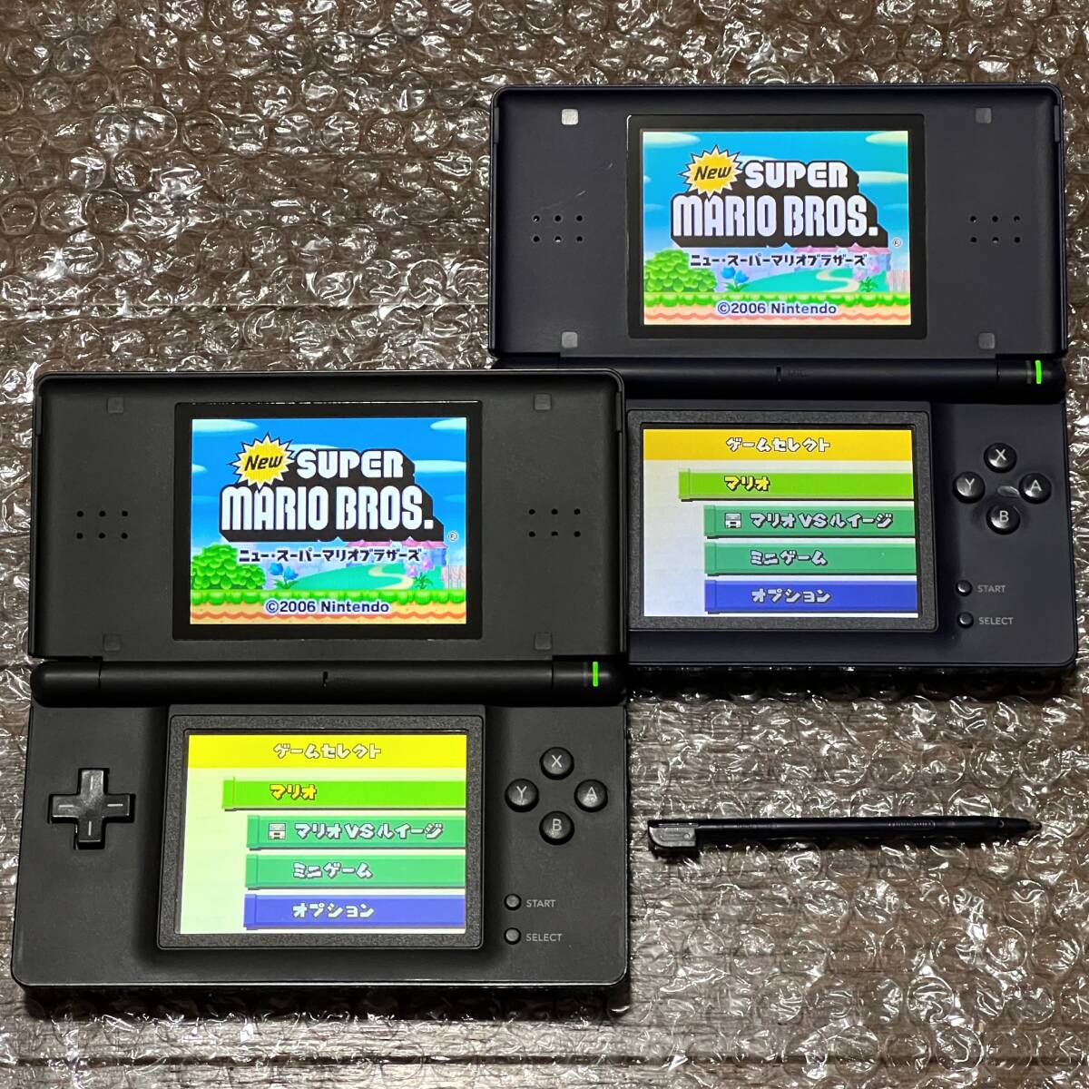 〈動作確認済み〉ニンテンドーDS Lite 本体 エナメルネイビー ジェットブラック USG-001 2台 NINTENDO DS拍卖