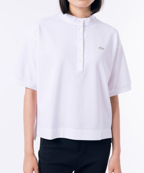 「LACOSTE」 半袖ポロシャツ 36 ホワイト レディース拍卖