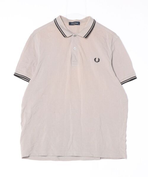 「FRED PERRY」 半袖ポロシャツ L グレー レディース拍卖