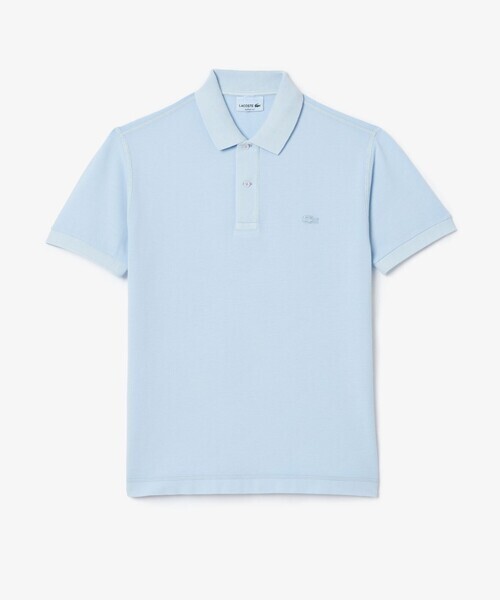 「LACOSTE」 半袖ポロシャツ L ライトブルー レディース拍卖
