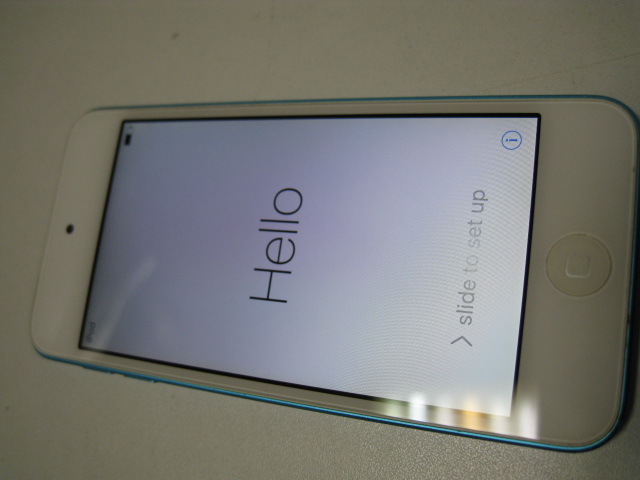 ジャンク iPod touch 第5世代 ブルー アクティベーションロック有拍卖