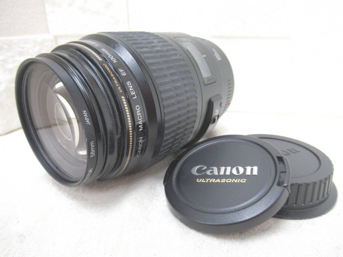 8J188SP5◇CANON キヤノン MACRO LENS EF 100mm 1:2.8 USM ULTRASONIC Φ58 カメラレンズ 動作未確認◇中古品拍卖
