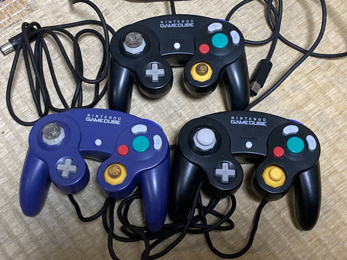 ゲームキューブ 純正コントローラー 3個セット 中古品拍卖