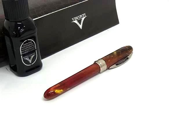 1円 ■美品■ VISCONTI ビスコンティ ヴァン・ゴッホ 赤い葡萄畑 万年筆 筆記用具 文房具 ステーショナリー ブラウン系 HE2586拍卖