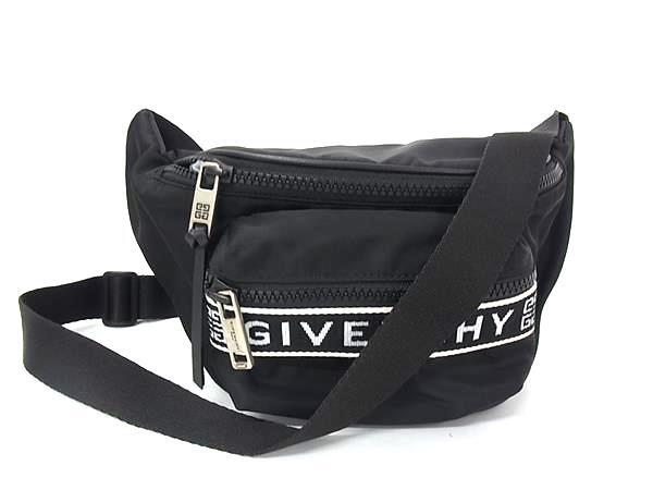 1円 ■美品■ GIVENCHY ジバンシィ ナイロン ボディバッグ ウエストバッグ ウエストポーチ メンズ ブラック系 HE2362拍卖