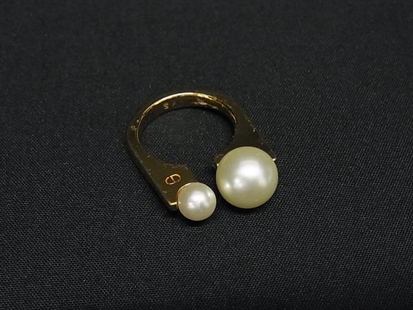 1円 ChristianDior クリスチャンディオール トライバル ニュールック リング 指輪 アクセサリー 表記サイズ S (約10号) ゴールド系 HE2167拍卖