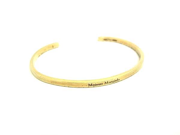 1円 Maison Margiela メゾン マルジェラ SV925 バングル ブレスレット アクセサリー 表記サイズ 3 レディース ゴールド系 HE1792拍卖