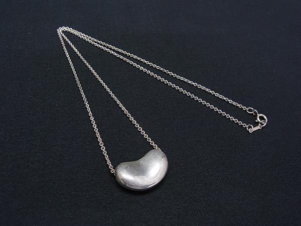 1円 TIFFANY&Co ティファニー エルサペレッティ ビーン SV925 ネックレス ペンダント アクセサリー シルバー系 GE1028拍卖