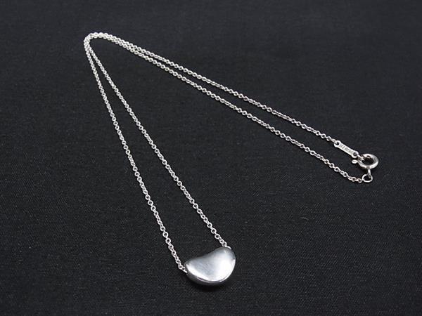 1円 ■美品■ TIFFANY&Co ティファニー エルサペレッティ ビーン SV925 ネックレス ペンダント アクセサリー シルバー系 GE1016拍卖
