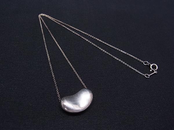 1円 TIFFANY&Co ティファニー エルサペレッティ ビーン SV925 ビッグ ネックレス アクセサリー レディース シルバー系 BU1540拍卖