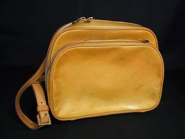 1円 LOUIS VUITTON ルイヴィトン M91038 モノグラムヴェルニ マーレイ リュックサック バックパック レディース イエロー系 FQ7141拍卖