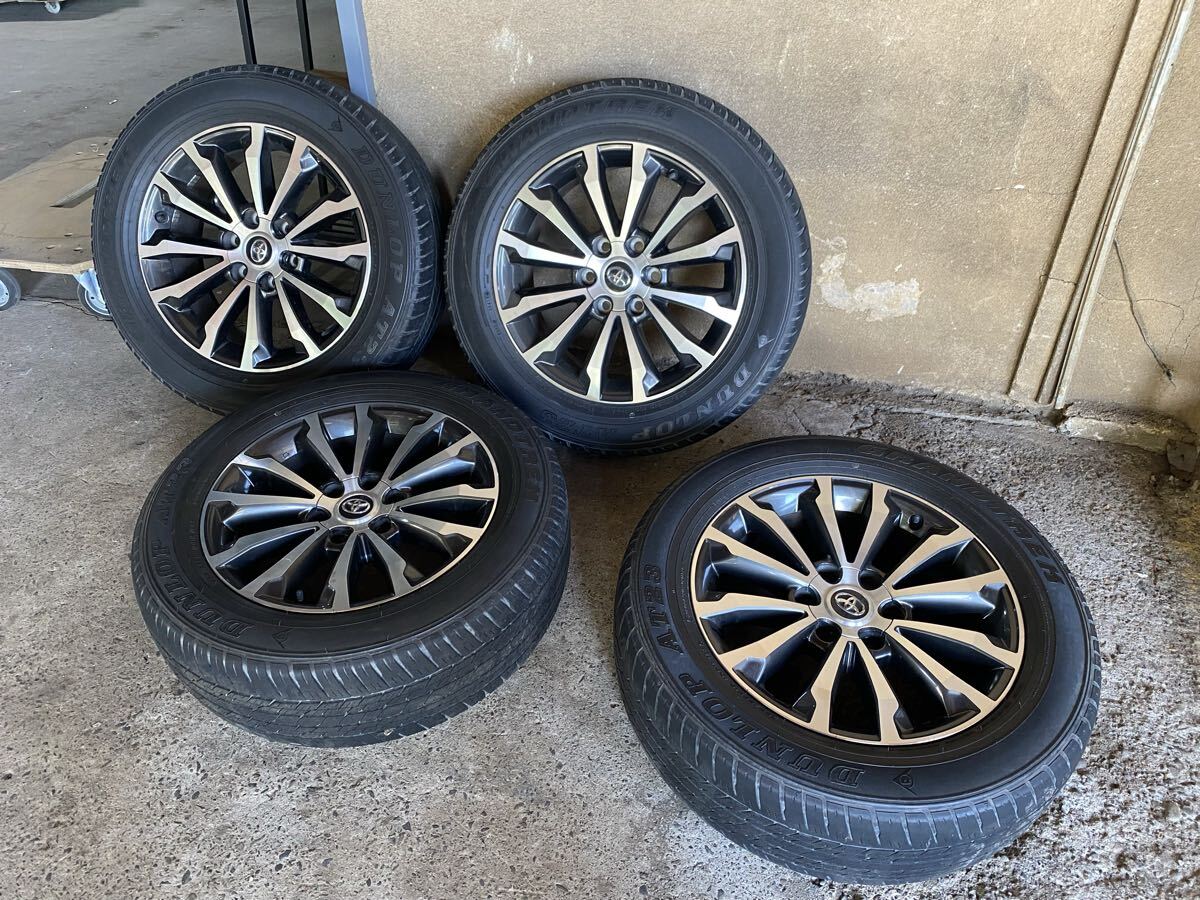 150系後期ランクルプラド純正オプション19インチアルミホイールタイヤセット拍卖