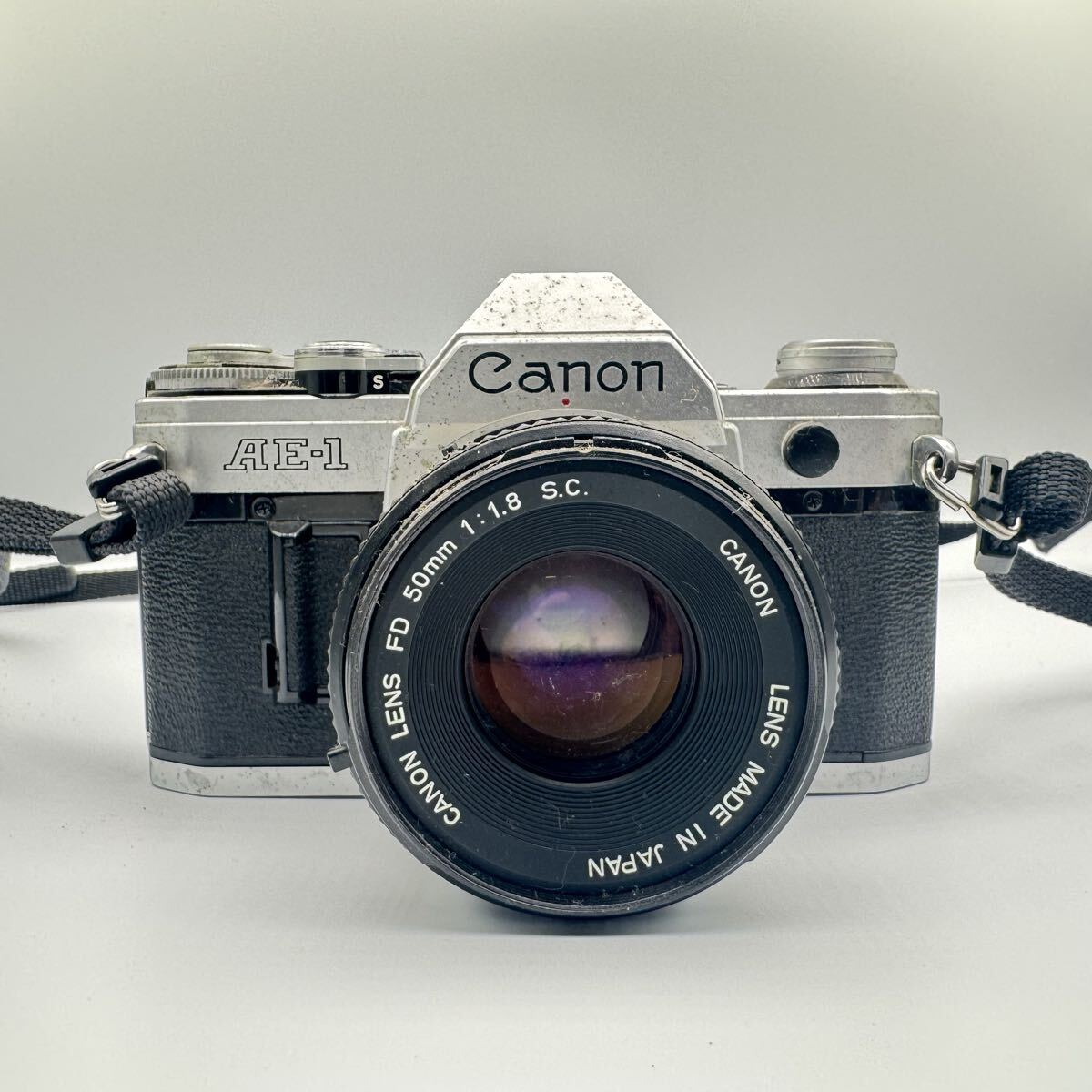 【1円スタート】Canon キャノン AE-1 フィルム一眼レフカメラ M/H004 レンズ CANON LENS 一眼レフ拍卖