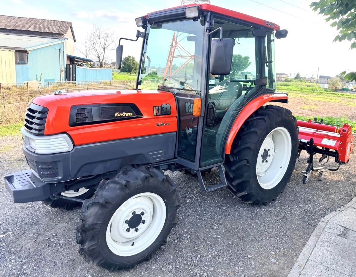 ★KUBOTA クボタトラクターKL 38★ 38馬力★ニプロロータリーSX2008★時間811 h★ハイスピード★エアコンキャビン★埼玉県★引取可。拍卖
