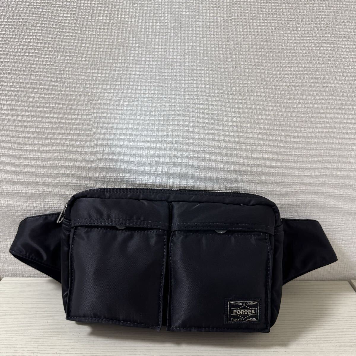 【新品同様】PORTER TANKER ポーター タンカー ウエストバッグ 622-08723 ブラック 黒 ボディバッグ拍卖