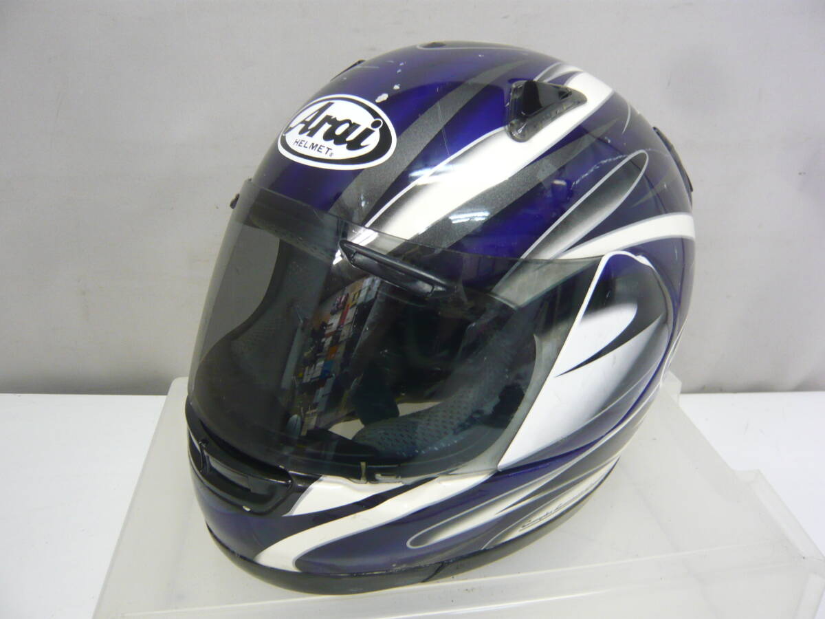 ★194)フルフェイス・アライ フォルテ「Arai/Forte」 サイズ(59-60㎝) ※中古/内装劣化、目立つキズ現状品■100拍卖