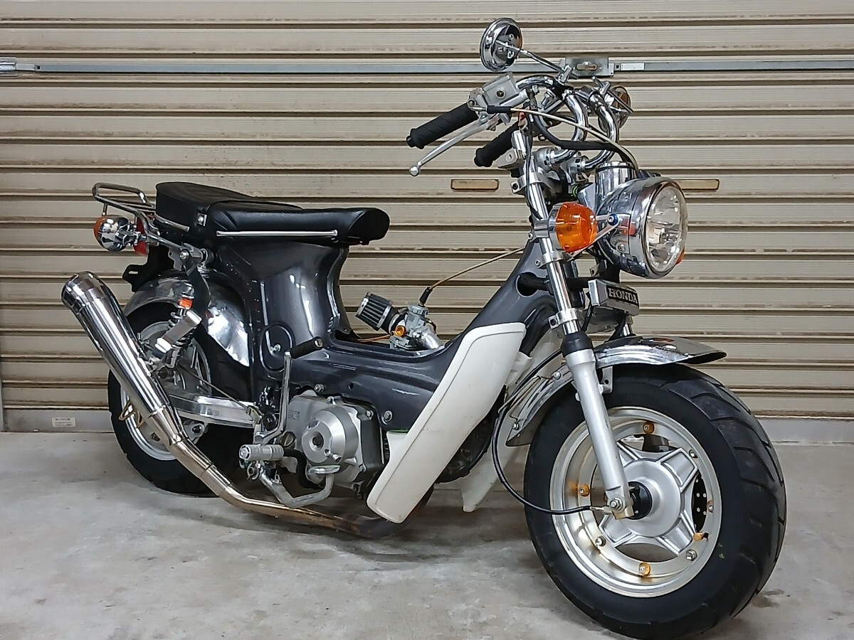 古河市発 ホンダ シャリー50 CF50 カスタム車 書類カギOK ボアアップ ビッグキャブ 車高短 ワイドホイール モンキー ダックス エイプ 旧車拍卖