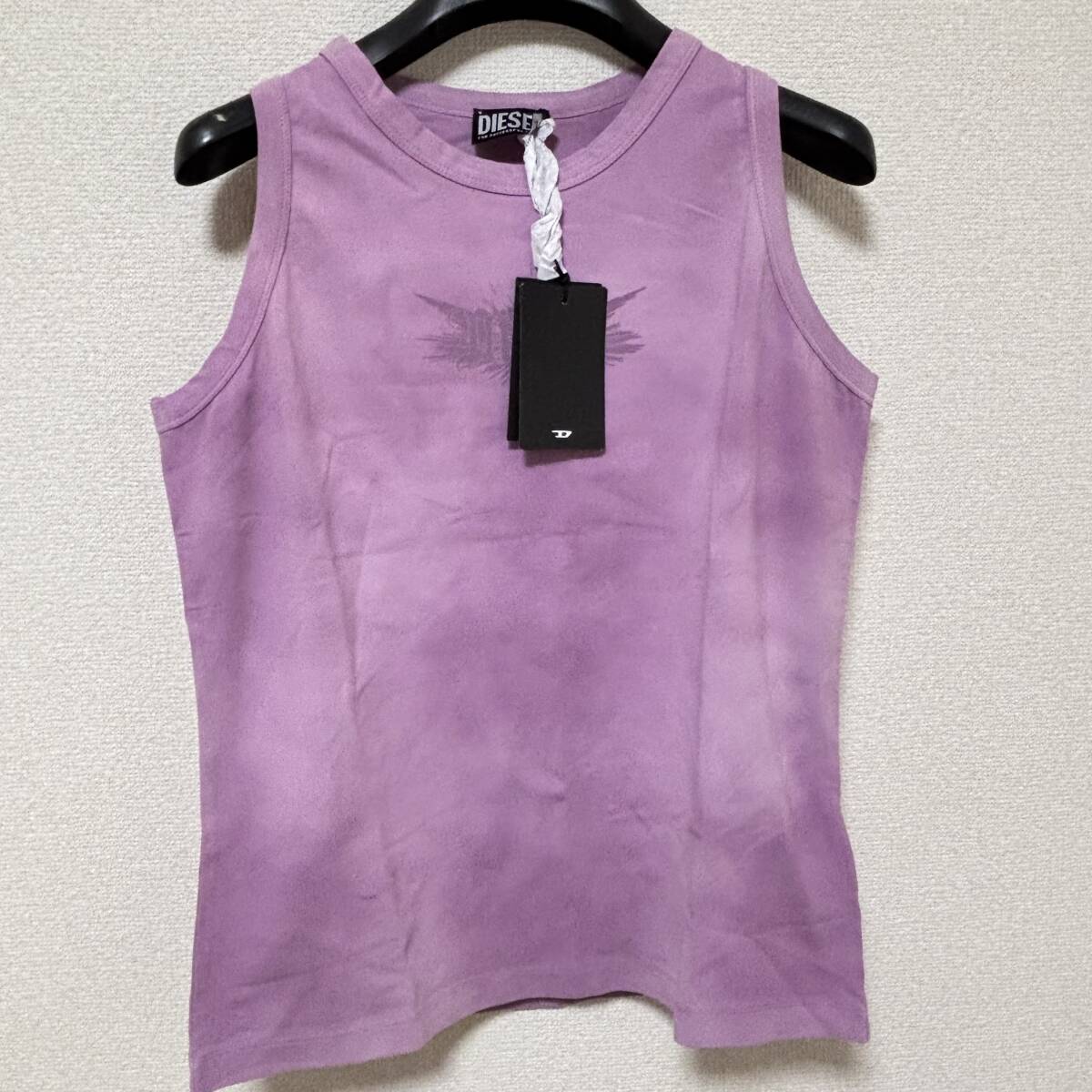★新品未使用/DIESEL/価格14300円★タグ付 レディース DIESEL ロゴ 変光グラフィック タイダイ タンクトップ M拍卖