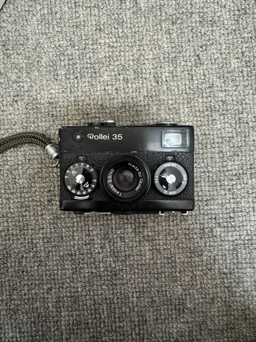 Rollei 35 Tessar 3.5/40 フィルムカメラ ブラック ジャンク 動作未確認 付属品なし拍卖