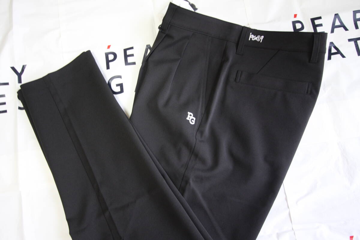 ★正規品★パーリーゲイツ PEARLY GATES★大人気 強撚ポリエステルストレッチツイルパンツ★吸水速乾性★日本製★ブラック★6(LL)拍卖