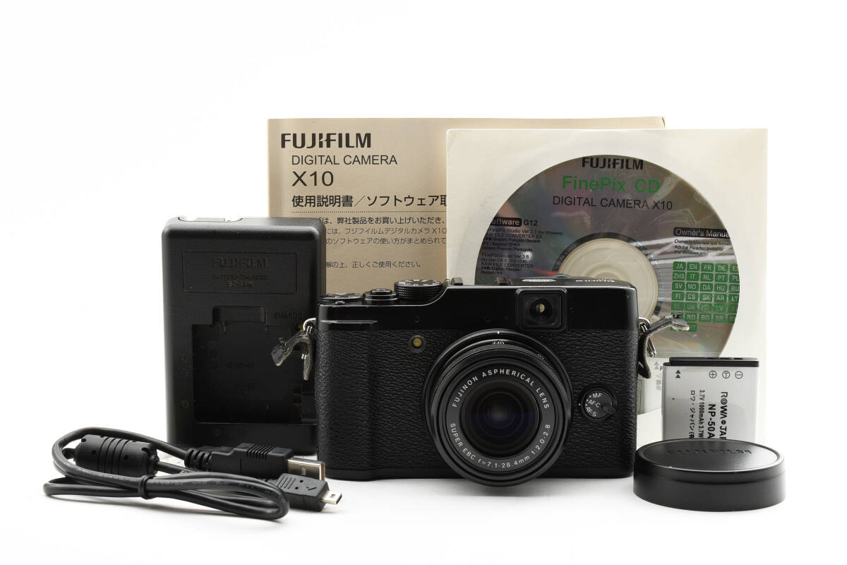 【動作確認済】FUJIFILM X10 BLACK コンパクトデジタルカメラ #2217拍卖