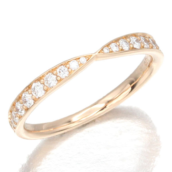 ティファニー TIFFANY&Co. ハーモニー Harmony バンドリング 60004597 K18RG ダイヤモンド 10号 1.8g レディース 中古 ローズゴールド拍卖