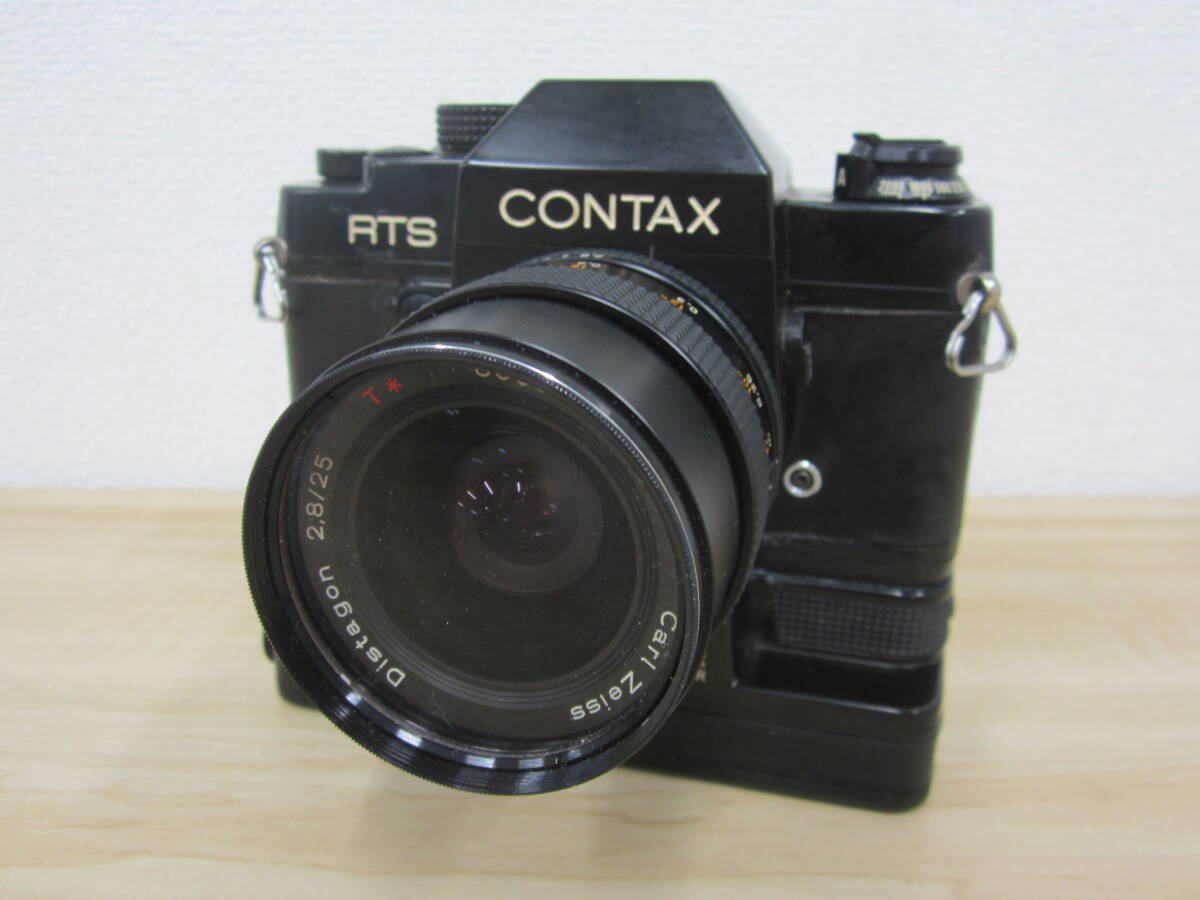 CONTAX コンタックス RTS フィルムカメラ Carl Zeiss Distagon 2.8/25 レンズ 動作未確認 現状品 ジャンク 激安1円スタート拍卖