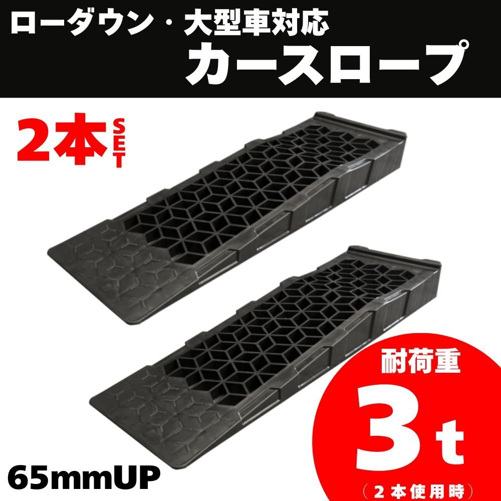 ★■【送料無料】ローダウン車対応 ジャッキサポート タイヤスロープ カースロープ黒2個セット拍卖