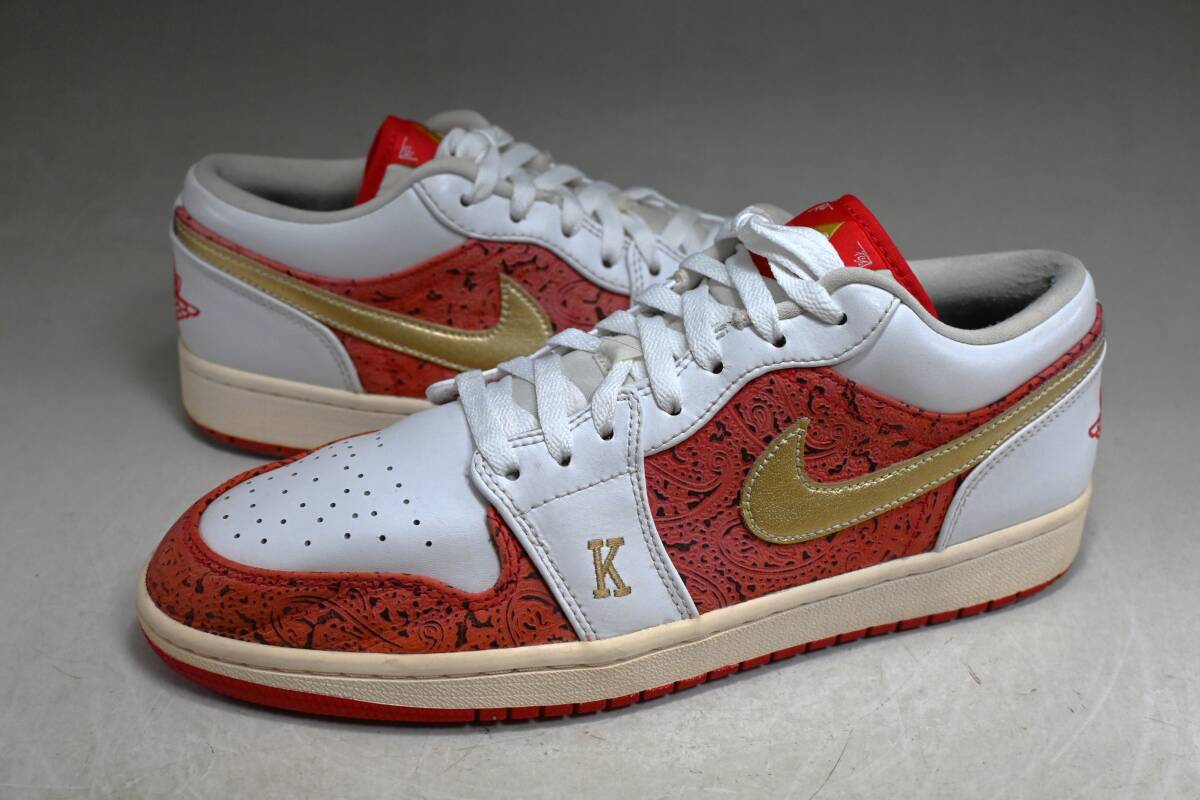 美品 NIKE AIR JORDAN 1 LOW SE SPADES US10 28cm エアジョーダン 1 ロー SE DJ5185-100拍卖