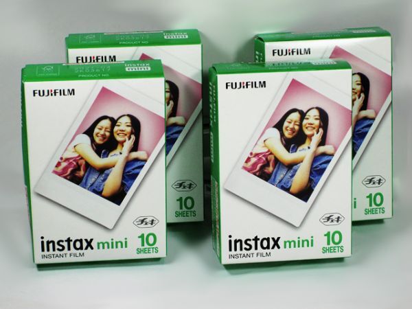 ■ FUJIFILM INSTAX mini チェキ専用フィルム ホワイト 10枚入り、4個セット拍卖