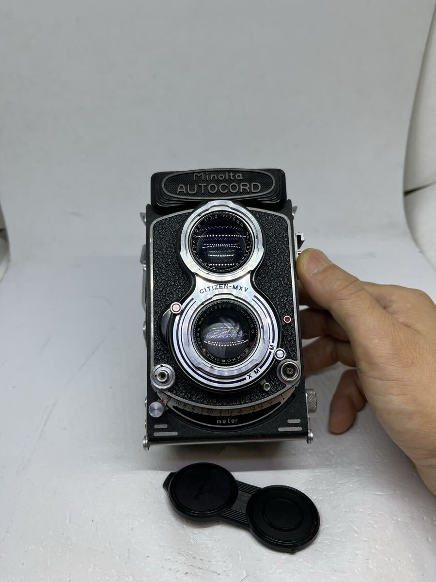 MINOLTA AUTOCORD VIEW ROKKOR F3.2 / F3.5 75mm フィルムカメラ 二眼レフカメラ 完動品 1円〜拍卖