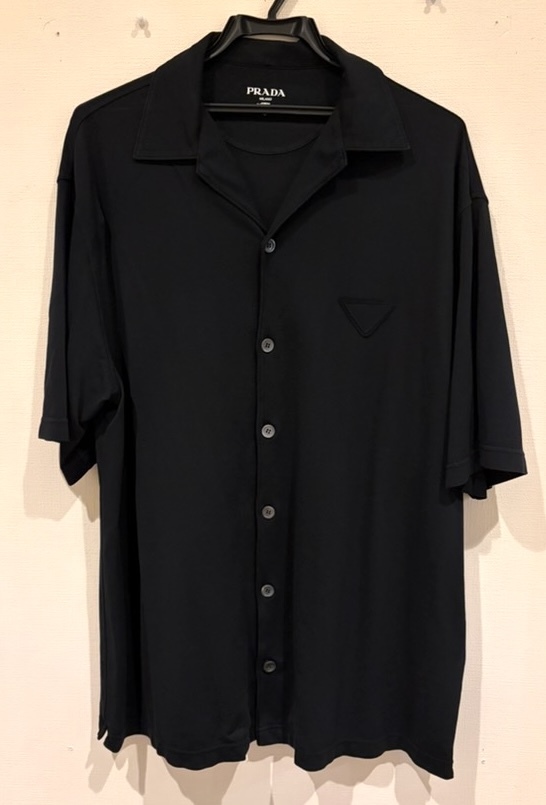 PRADA プラダ 半袖 鹿子 オープンカラーシャツ 美品拍卖