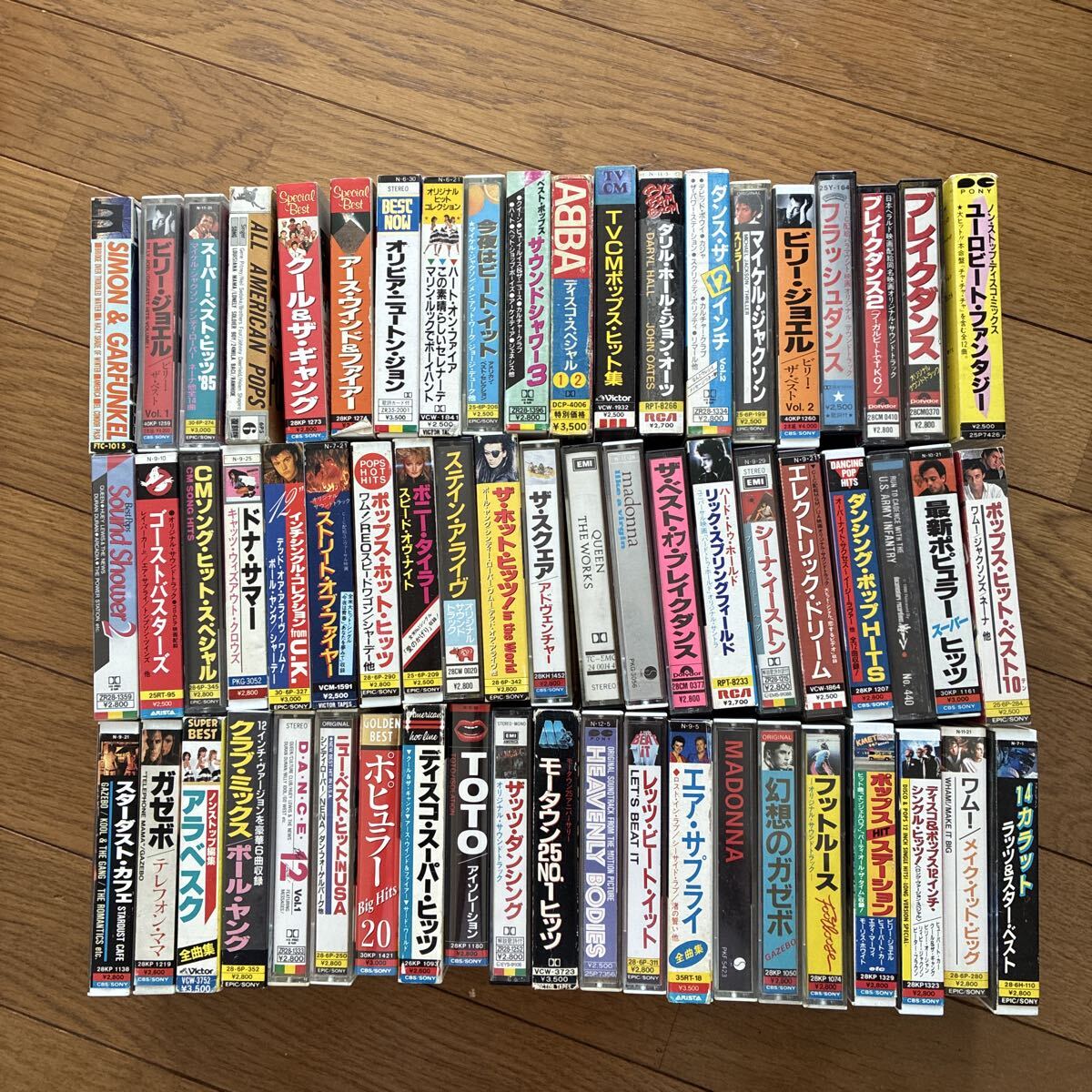 洋楽 カセットテープ 60本まとめ売り ロック ポップス 映画音楽 カセットテープ 洋楽拍卖