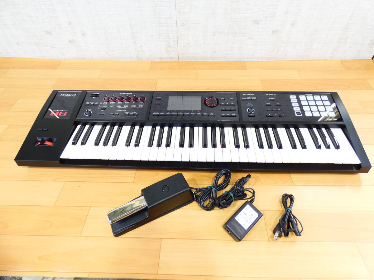 【USED!Roland シンセサイザー FA06★ローランド/ケース・ダンパーペダル・アダプター付き@160(7)】拍卖