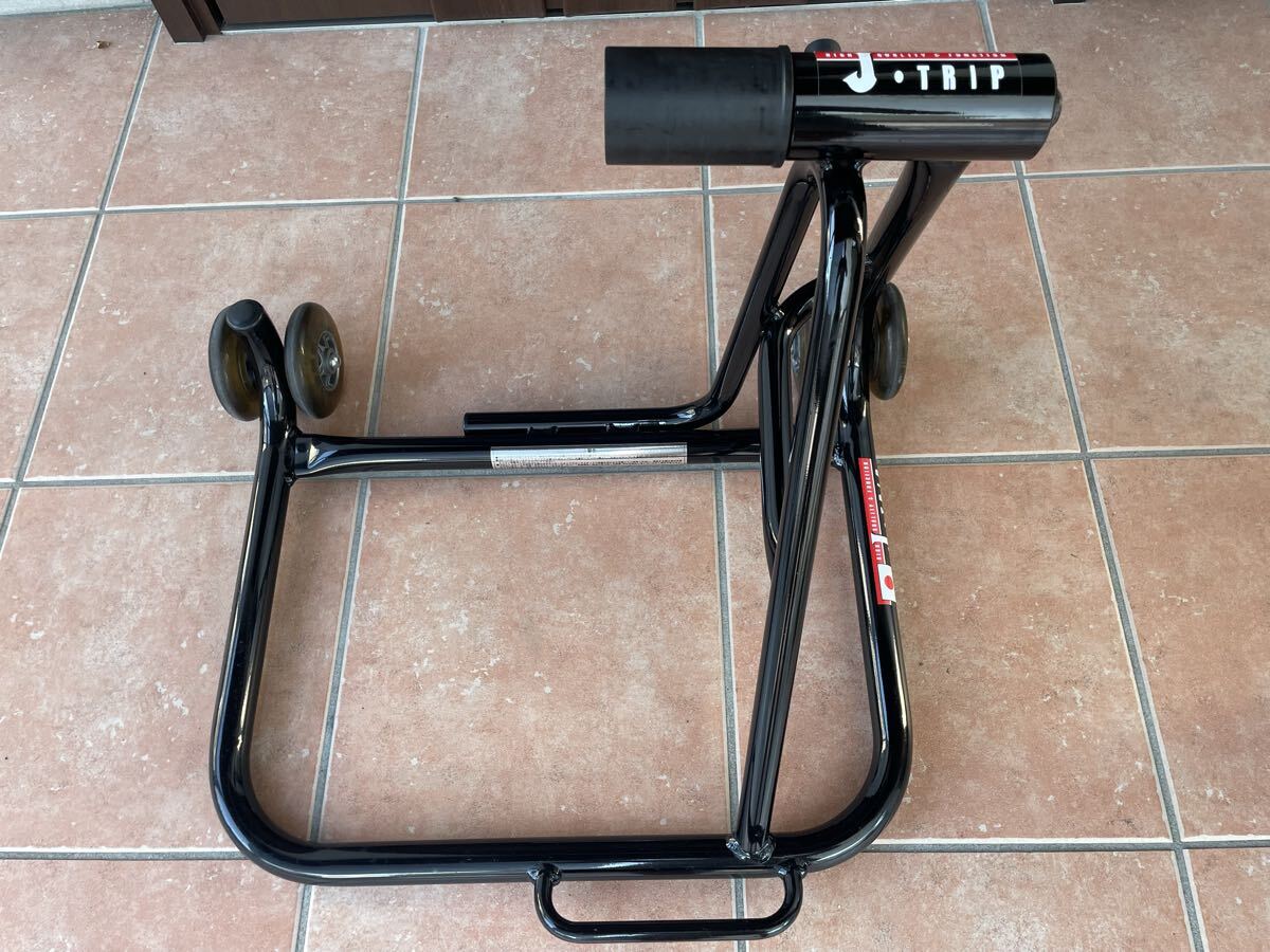 J-TRIP 希少な右片持ちメンテナンススタンド ブラック JT-137BKとBMW用シャフトJT-135Mをセットで拍卖