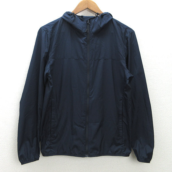 g■ユニクロ/UNIQLO ポケットダブルパーカー【S】紺/men's/70【中古】■拍卖