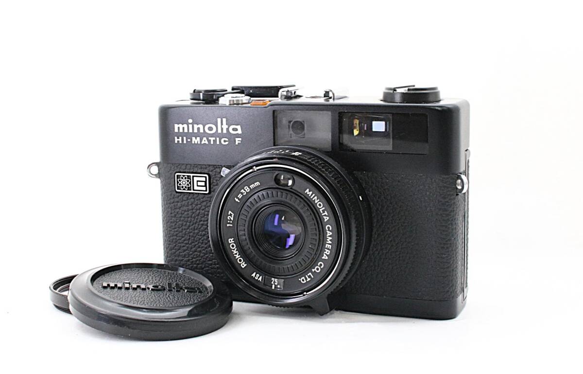 【ジャンク】MINOLTA HI-MATIC F ブラック フィルム MF カメラ レンジファインダー拍卖