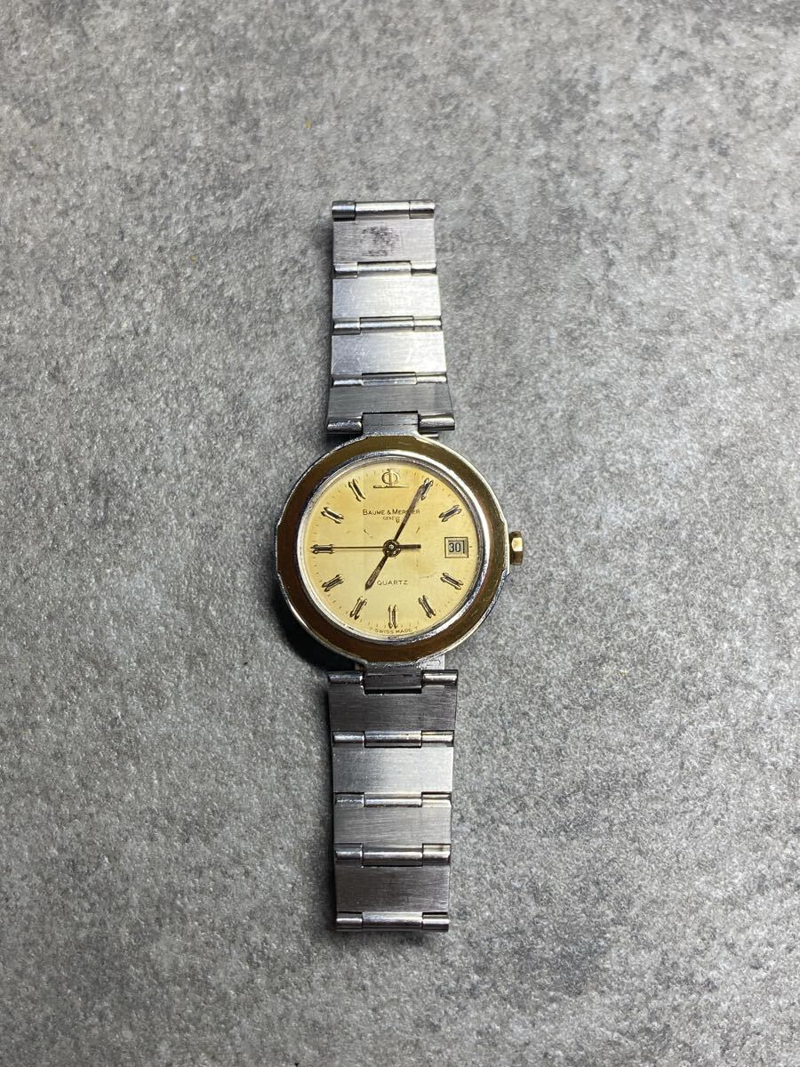 BAUME&MERCIER ボームアンドメルシエ 5206.018 ヴィンテージ レディース 腕時計 動作未確認 現状品 SS/YG クォーツ ゴールド拍卖