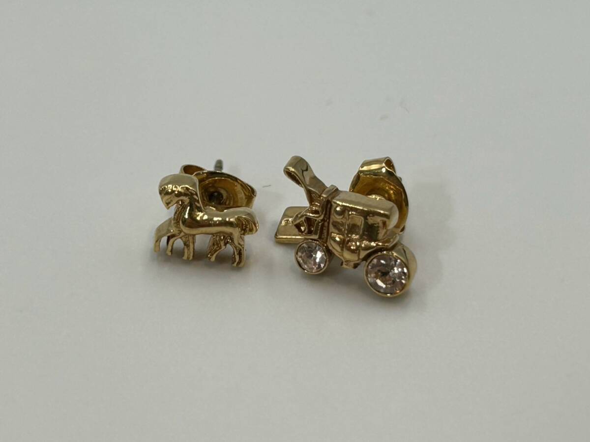 kk461003:COACH コーチ ホースアンドキャリッジ ゴールド スタッドピアス レディース アクセサリー拍卖