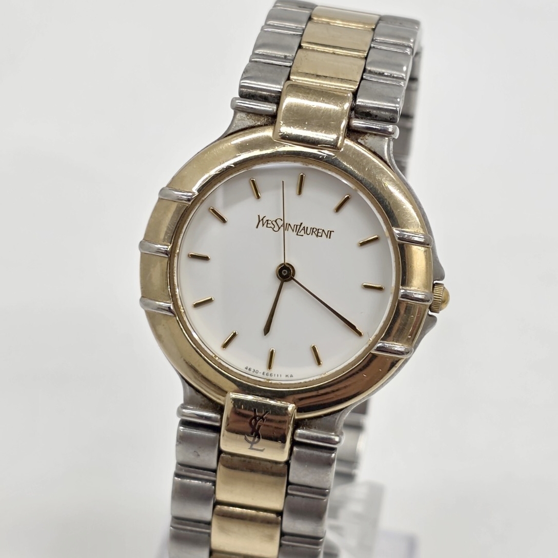 YSL イヴ サンローラン4630-E63450Y クォーツ 腕時計 YVES SAINT LAURENT拍卖